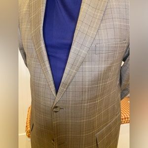 Houndstooth Plaid Men’s Suit Jacket